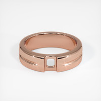 14K Rose Gold Men's Ring Setting Image