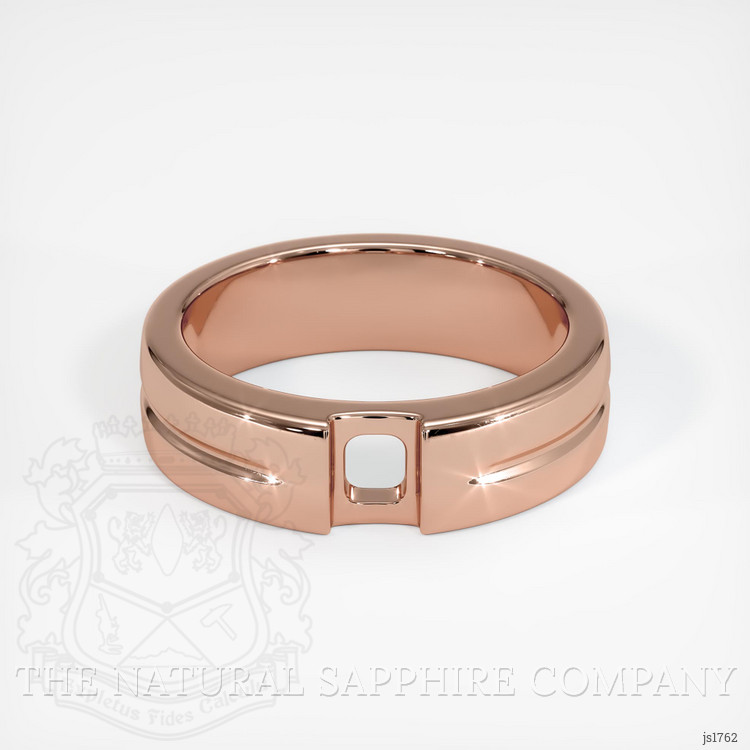 14K Rose Gold Men's Ring Setting