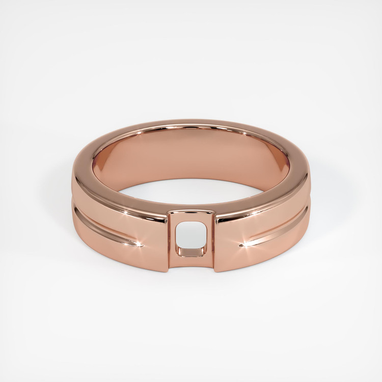 14K Rose Gold Men's Ring Setting