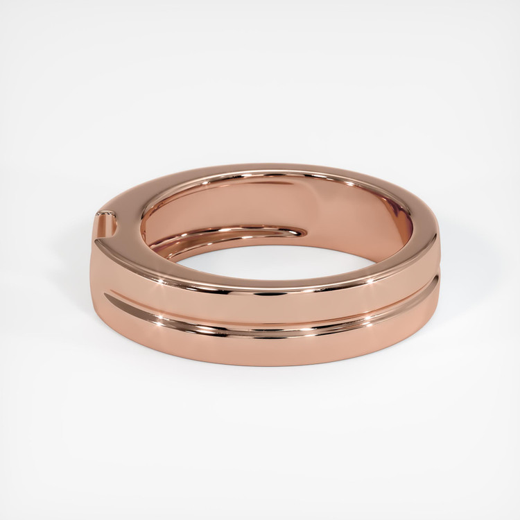 14K Rose Gold Men's Ring Setting