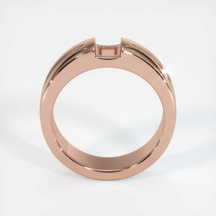 14K Rose Gold Men's Ring Setting