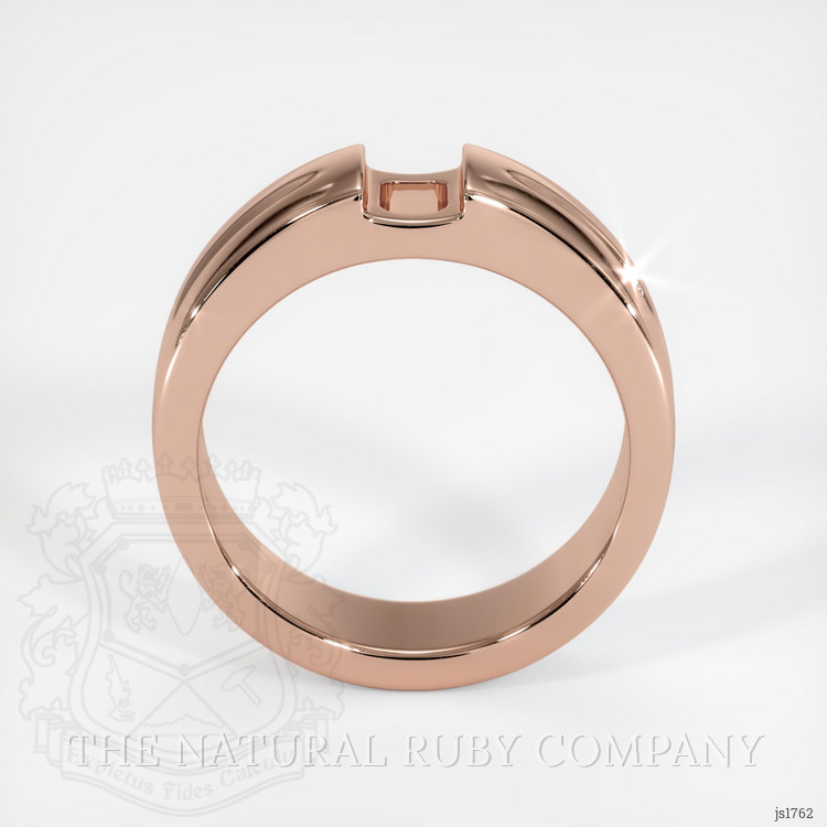 14K Rose Gold Men's Ring Setting
