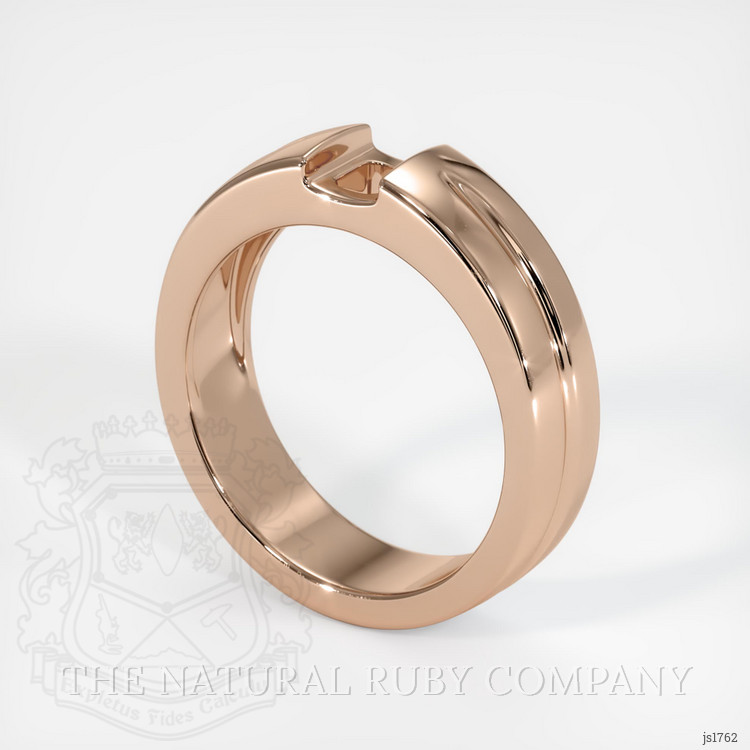 18K Rose Gold Men's Ring Setting