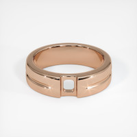 18K Rose Gold Men's Ring Setting Image