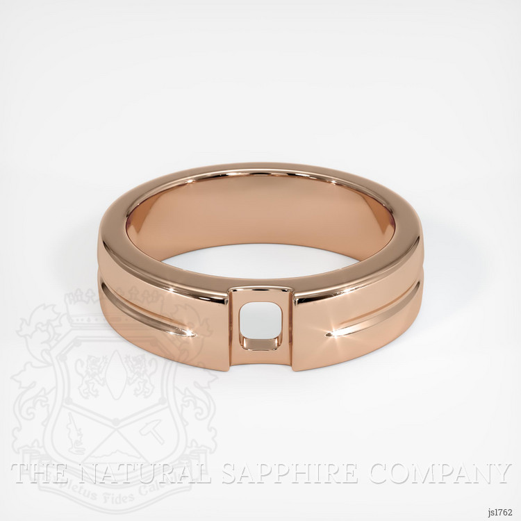 18K Rose Gold Men's Ring Setting