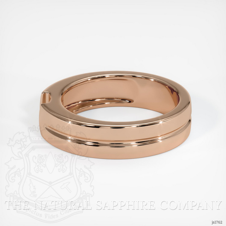 18K Rose Gold Men's Ring Setting