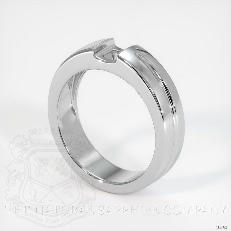 14K White Gold Men's Ring Setting