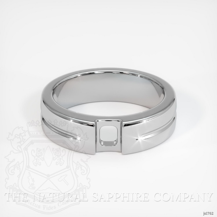 14K White Gold Men's Ring Setting