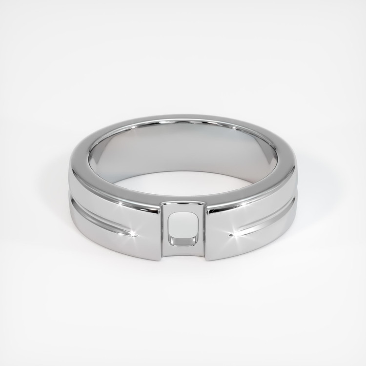 14K White Gold Men's Ring Setting