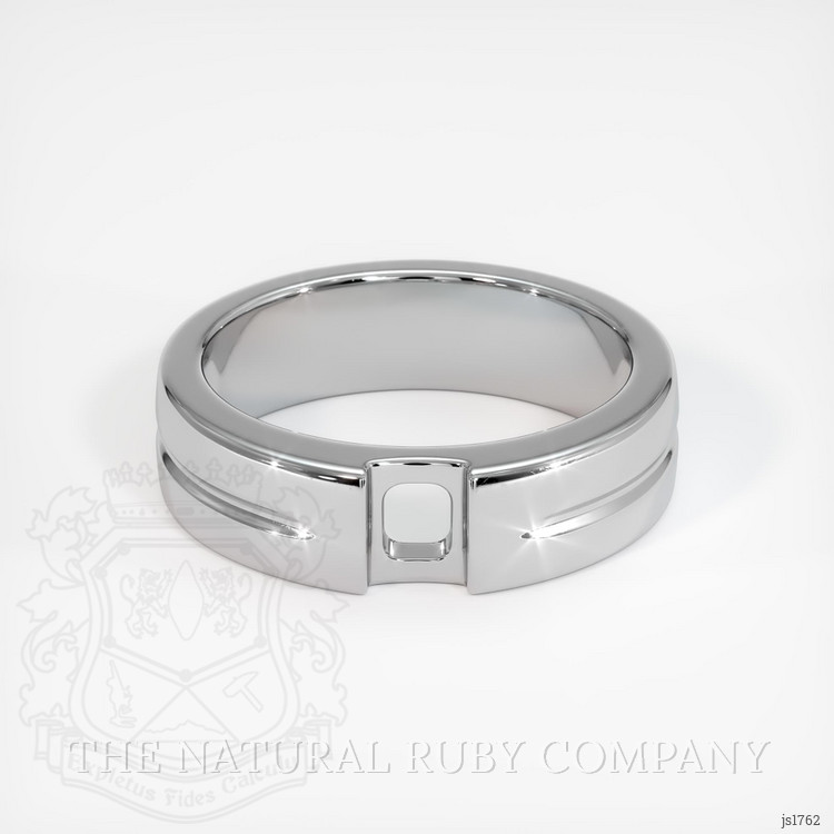 14K White Gold Men's Ring Setting