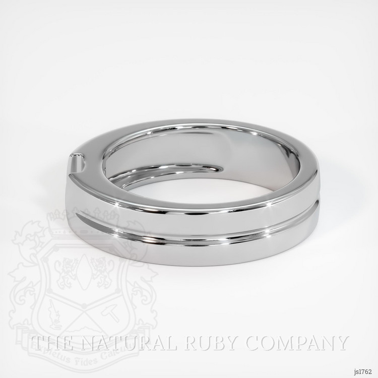 14K White Gold Men's Ring Setting