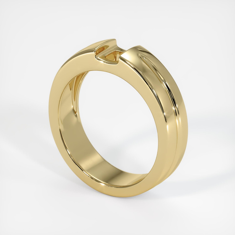 14K Yellow Gold Men's Ring Setting