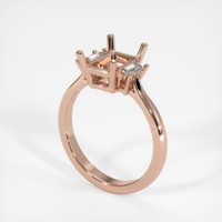 14K Rose Gold Three Stone Ring Setting Video