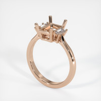 18K Rose Gold Three Stone Ring Setting Video