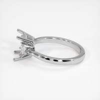 Silver Three Stone Ring Setting Image