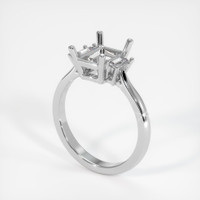 14K White Gold Three Stone Ring Setting Video