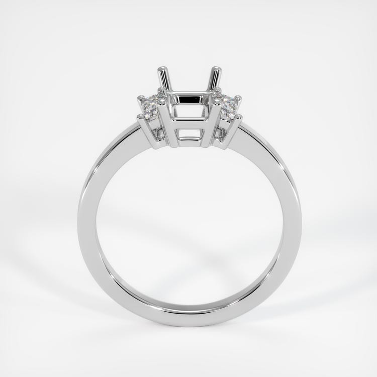 Platinum 950 Three Stone Ring Setting