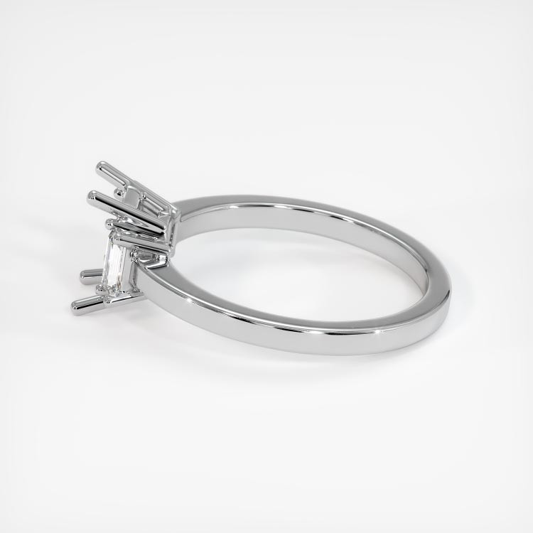 Silver Three Stone Ring Setting