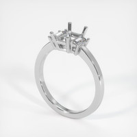 14K White Gold Three Stone Ring Setting Video