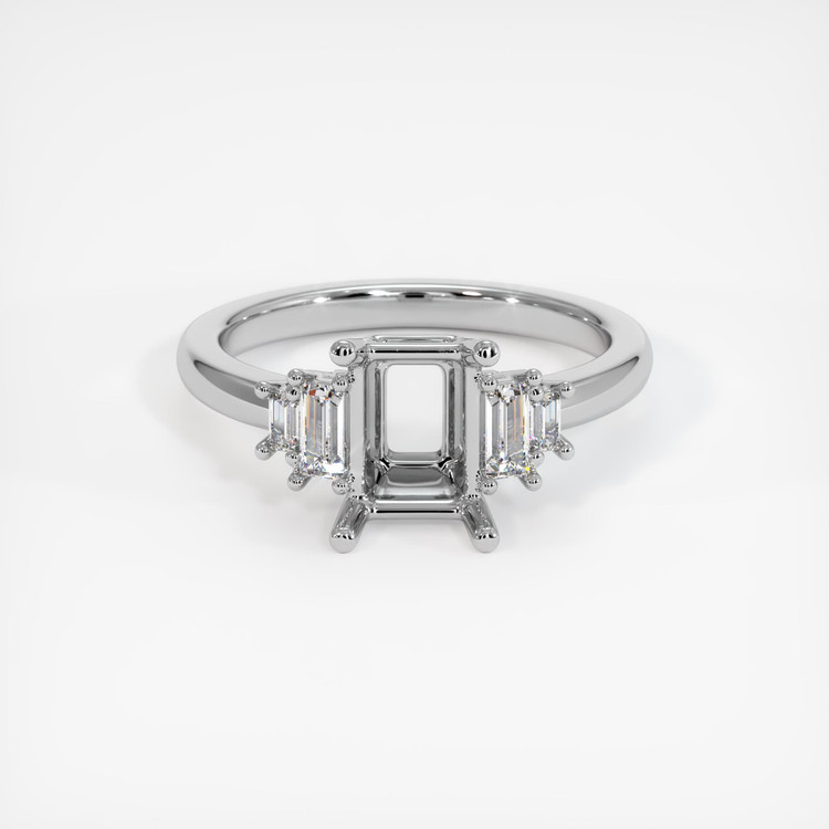 Platinum 950 Accent Stones Ring Setting