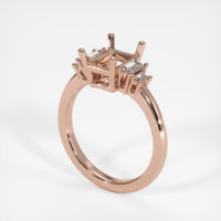 14K Rose Gold Accent Stones Ring Setting Video