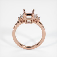 14K Rose Gold Accent Stones Ring Setting Image
