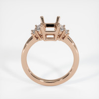 18K Rose Gold Accent Stones Ring Setting Image