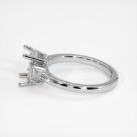 10K White Gold Accent Stones Ring Setting Image