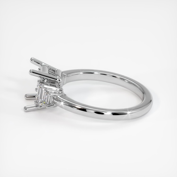 10K White Gold Accent Stones Ring Setting