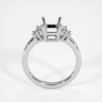 14K White Gold Accent Stones Ring Setting Image