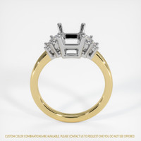 14K White & Yellow Accent Stones Ring Setting Image