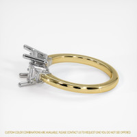 18K White & Yellow Accent Stones Ring Setting Image