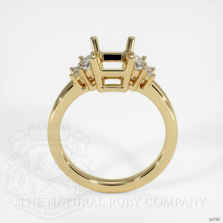 10K Yellow Gold Accent Stones Ring Setting