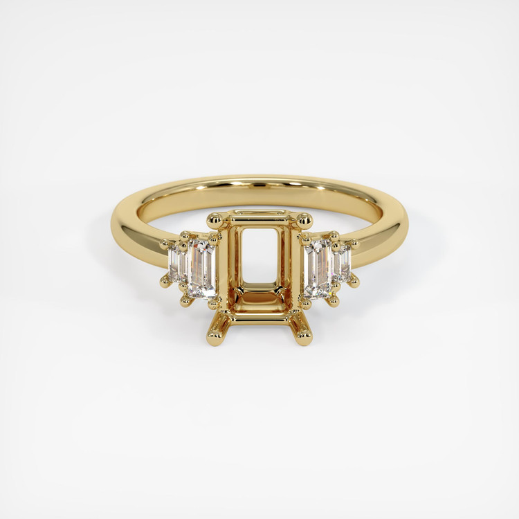 14K Yellow Gold Accent Stones Ring Setting