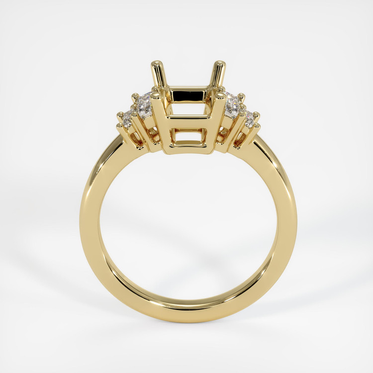 14K Yellow Gold Accent Stones Ring Setting