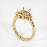 18K Yellow Gold Accent Stones Ring Setting Video