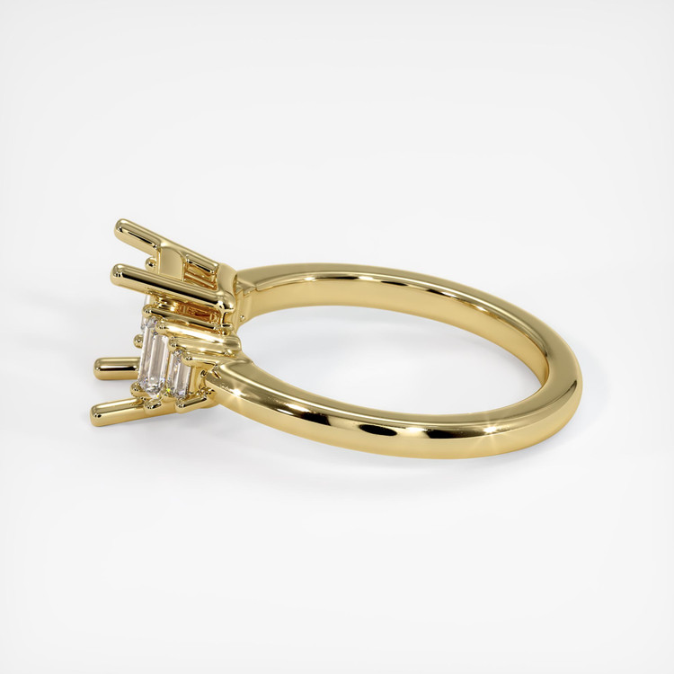 18K Yellow Gold Accent Stones Ring Setting