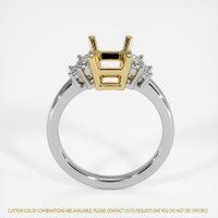 14K Yellow & White Accent Stones Ring Setting Image