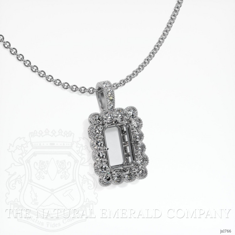Platinum 950 Antique Style Pendant Setting