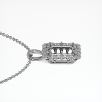 Platinum 950 Antique Style Pendant Setting Image
