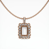 14K Rose Gold Antique Style Pendant Setting Video