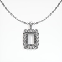 10K White Gold Antique Style Pendant Setting Video