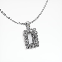 10K White Gold Antique Style Pendant Setting Image