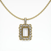 14K Yellow Gold Antique Style Pendant Setting Video