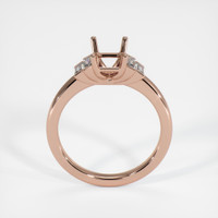 14K Rose Gold Accent Stones Ring Setting Image