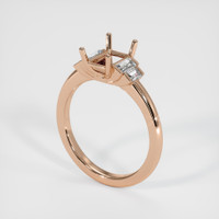 18K Rose Gold Accent Stones Ring Setting Video