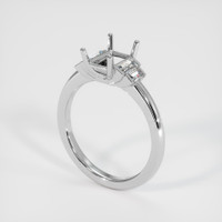 14K White Gold Accent Stones Ring Setting Video