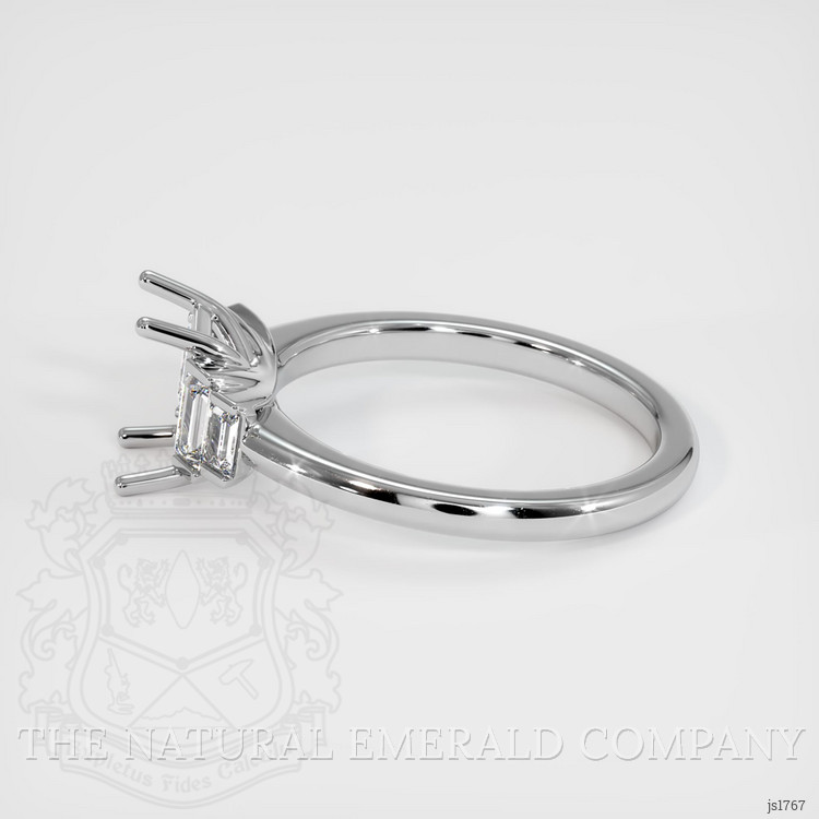 18K White Gold Accent Stones Ring Setting