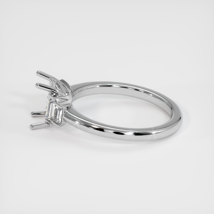 18K White Gold Accent Stones Ring Setting