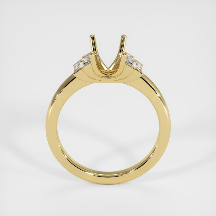 14K Yellow Gold Accent Stones Ring Setting